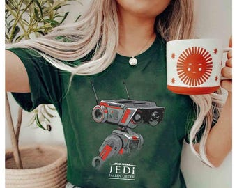 Star Wars Jedi Fallen Order BD-1 Portrait Comfort Colors T-Shirt, Galaxy's Edge Disneyland Familie Passendes T-Shirt, Star Wars Fans Geschenk
