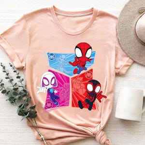 a t - shirt with a spiderman graphic on it