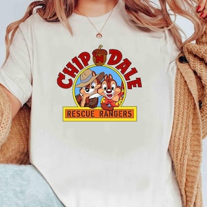 Chip &#39;n&#39; Dale Rettung Rangers Komfort Farben Shirt, Chipmunks Shirt, Magic Kingdom Urlaub Disneyland Reise Familien Urlaub T-Shirt