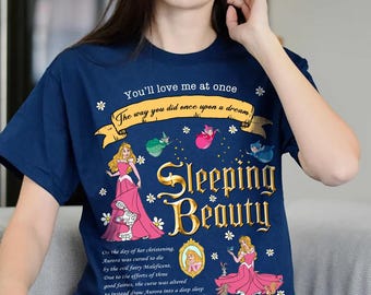 Disney Princess Aurora Sleeping Beauty Comfort Colors T-Shirt, Once Upon A Dream Tee, Magic Kingdom Disneyland Family Matching Shirt