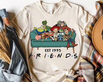 Retro Disney Pixar Toy Story Friends Inspired Est 1995 Comfort Colors T-Shirt, You've Got A Friend In Me, Disneyland Family Matching Shirt