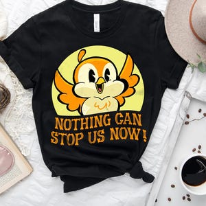 Cute Disney Chuuby Bird Nothing Can Stop Us Now Comfort Colors Shirt, Mickey Minnie Runaway Railway Chuuby Tee, Disneyland Birthday Gift Tee
