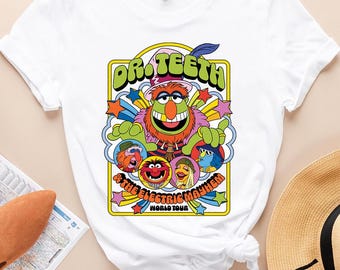 The Muppets Dr Teeth And The Electric Mayhem Poster Comfort Colors T-Shirt, Disney Muppets Show Shirt, Magic Kingdom Disneyland Matching Tee