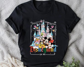Disney Castle Mickey & Friends Disneyland Comfort Colors T-Shirt, Disney Character Shirt, Mickey Mouse Tee, Magic Kingdom Matching Outfits