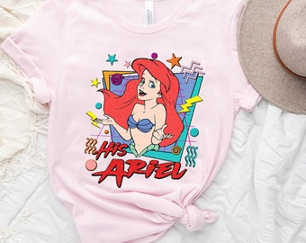 Camisa a juego de La Sirenita y Ariel para parejas, camisas para parejas, camisa de vacaciones en Magic Kingdom Disneyland