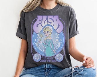 Camiseta Elsa de la película Frozen de Disney Pixar, camiseta "Let It Go", camiseta "Reina de las Nieves", camiseta "Viaje a Magic Kingdom Disneyland", camiseta "Frozen 2"