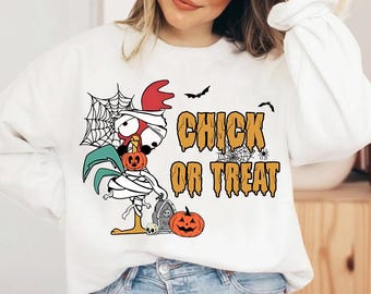 Moana Hei Hei Rooster Chick Or Treat Halloween Party 2025 Comfort Colors Shirt, Disney Mickey's Not So Scary Family Matching Tee