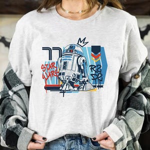 Comfort Colors Star Wars R2-D2 Graphic Shirt, Galaxy&#39;s Edge Disneyland Trip Shirt, Star Wars Fans Gift Tee, Star Wars Droid Shirt