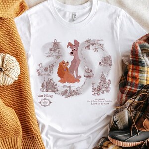 Disney Lady And The Tramp Shirt, Lady And Tramp T-shirt, Disney Dogs Tee, Magic Kingdom Disneyland Family Vacation, Birthday Gift Tee