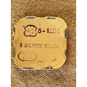NOS A. Schild AS cal. 1234 watch movement balance staff Part 723, set of 2 image 1