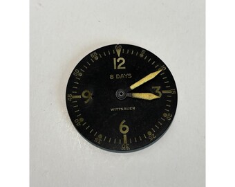 Esfera de reloj de avión Wittnauer de 8 días, para piezas/reparación.