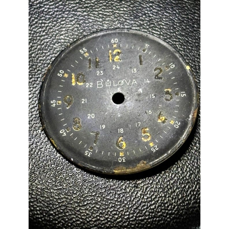 Bulova cal. 10BNCH movement with military dial image 2