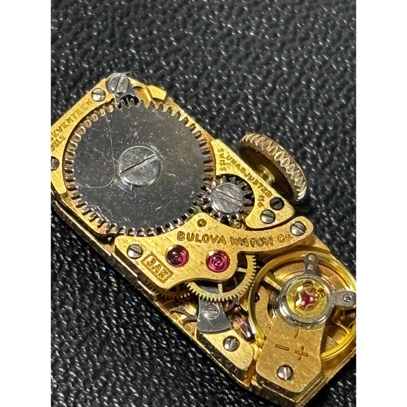 Bulova AK3 movement with Nivada dial women's watch, running image 2