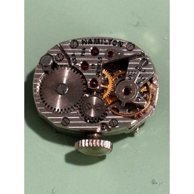 Movimiento de reloj Hamilton cal. 756 17j para mujer, piezas y reparación. imagen 1