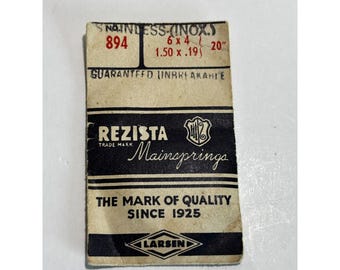 Larsen Rezista 1.5 x .19 x 20" mainspring for Bulova cal. 17A pocketwatch