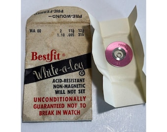 NOS Bestfit White-a-loy WA60 mainspring for Omega 28.10, 330