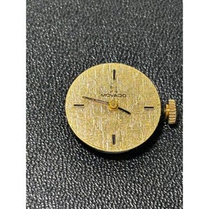Zenith cal. 1120 17j movement w/ Movado dial, for parts/repair imagem 3