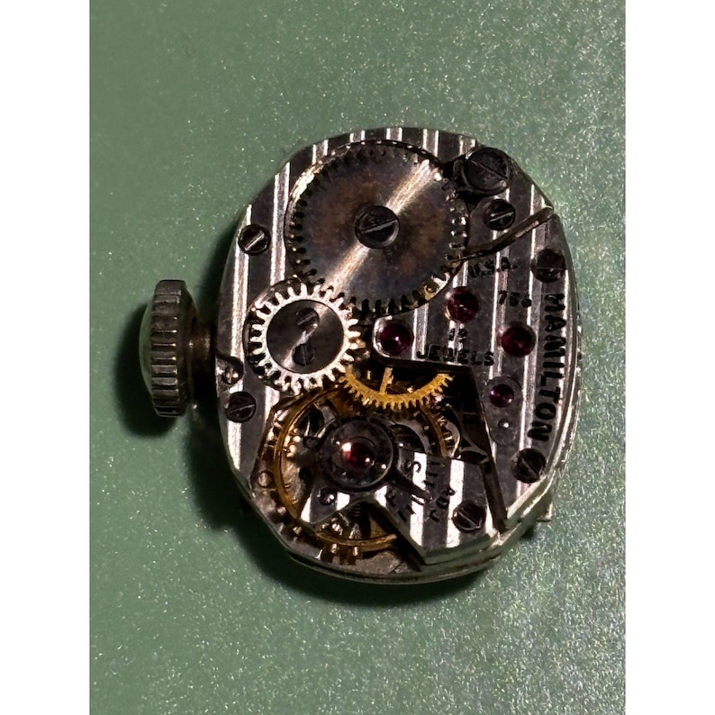 Movimiento de reloj Hamilton cal. 756 17j para mujer, piezas y reparación. imagen 2
