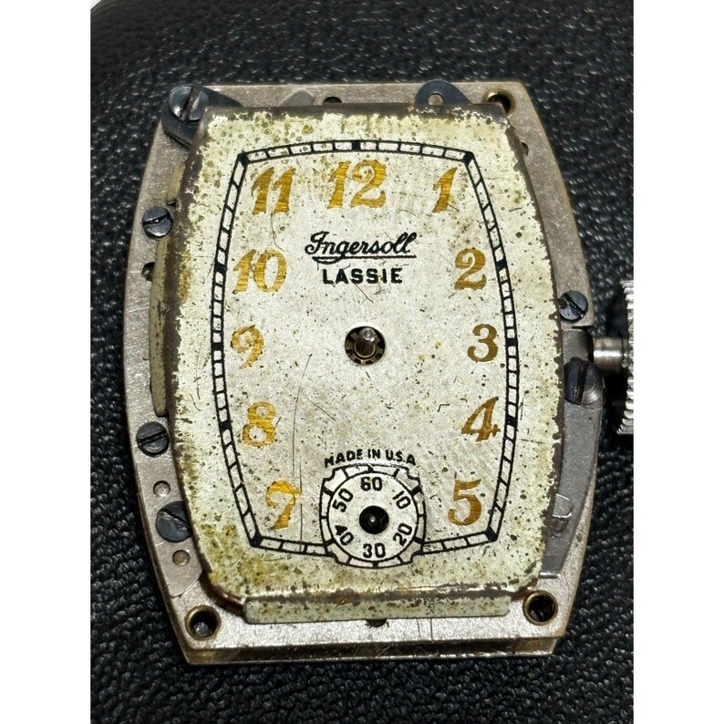 Ingersoll Lassie movement and dial, 1930s, for parts/repair image 2