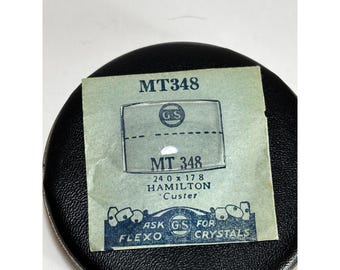 NOS Vintage Hamilton Custer crystal in sleeve