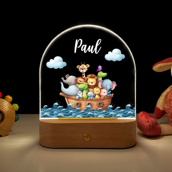 Baby night light, personalized night lamp for children, birth gift personalized, night light boy, baptism gift, unique night light