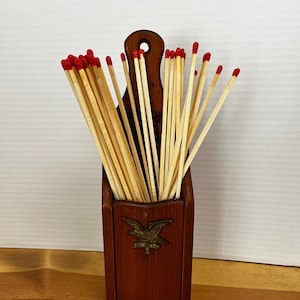 Vintage Wood Match or Candle Box