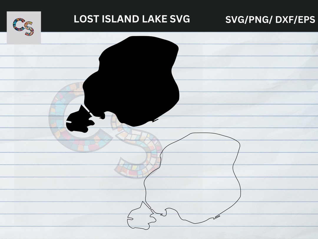 Lost Island Lake, Iowa SVG Digital File Set for DIY, Laser,