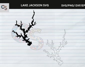 Lake Jackson Georgia Map Vector Graphic (SVG PDF DXF Eps Png)