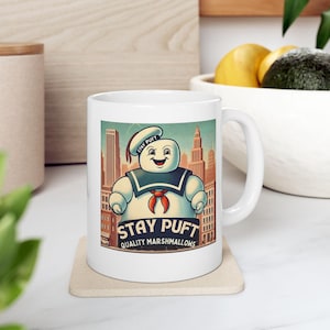 Stay Puft Quality Marshmallows Mug Ghostbusters-Inspired Design