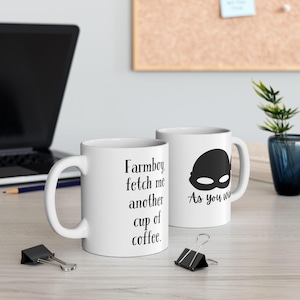 Taza de café de La princesa prometida: Farmboy, Como desees, homenaje a la película