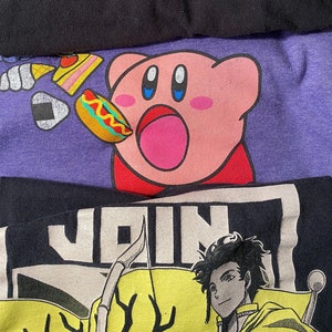 Mystery Tee 2 pack, 2 surprise 90&#39;s, y2k, thrifted graphic t-shirts, vintage tees, anime, bands, sports teams, pop culture, university