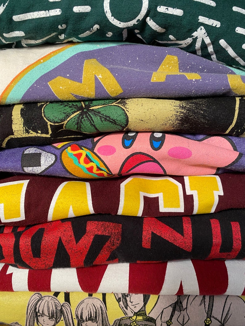 Thrifted Mystery T-shirt Grab Bag, 80's 90's Y2k Vintage Graphic Tees ...