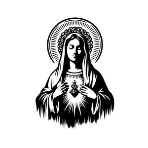 Jungfrau von Guadalupe Png, Jungfrau Maria Schablonen svg, Jungfrau Maria Lineart Zeichnung, Jungfrau Maria Linie Zeichnung, Jungfrau Maria für die Taufe Clipart Jpg