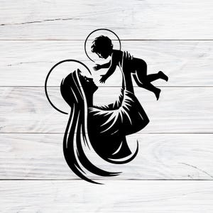 キリストを抱く聖母マリア - Etsy 日本