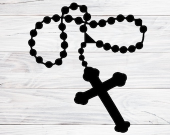 Rosary Svg, Christian Cross Svg, Pray Symbol Svg, Christian Symbol Svg, Jpg, Png
