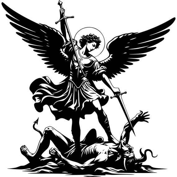 大天使ミカエル（SVG）、悪に打ち勝つ聖ミカエル（PNG）、Jpg