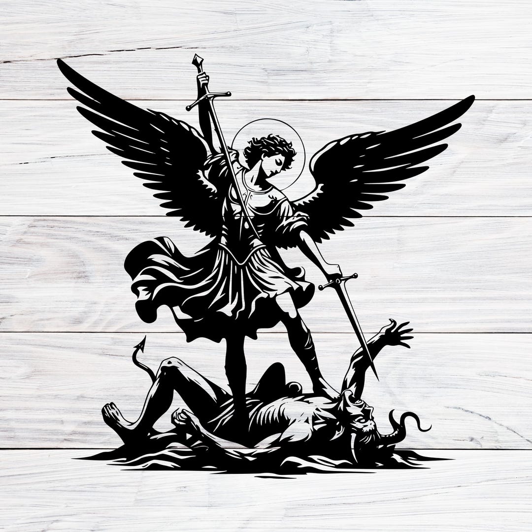大天使ミカエル（SVG）、悪に打ち勝つ聖ミカエル（PNG）、Jpg