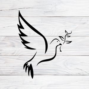 Dove Olive Branch Svg: Holy Spirit, Confirmation, Communion (Digital Download)