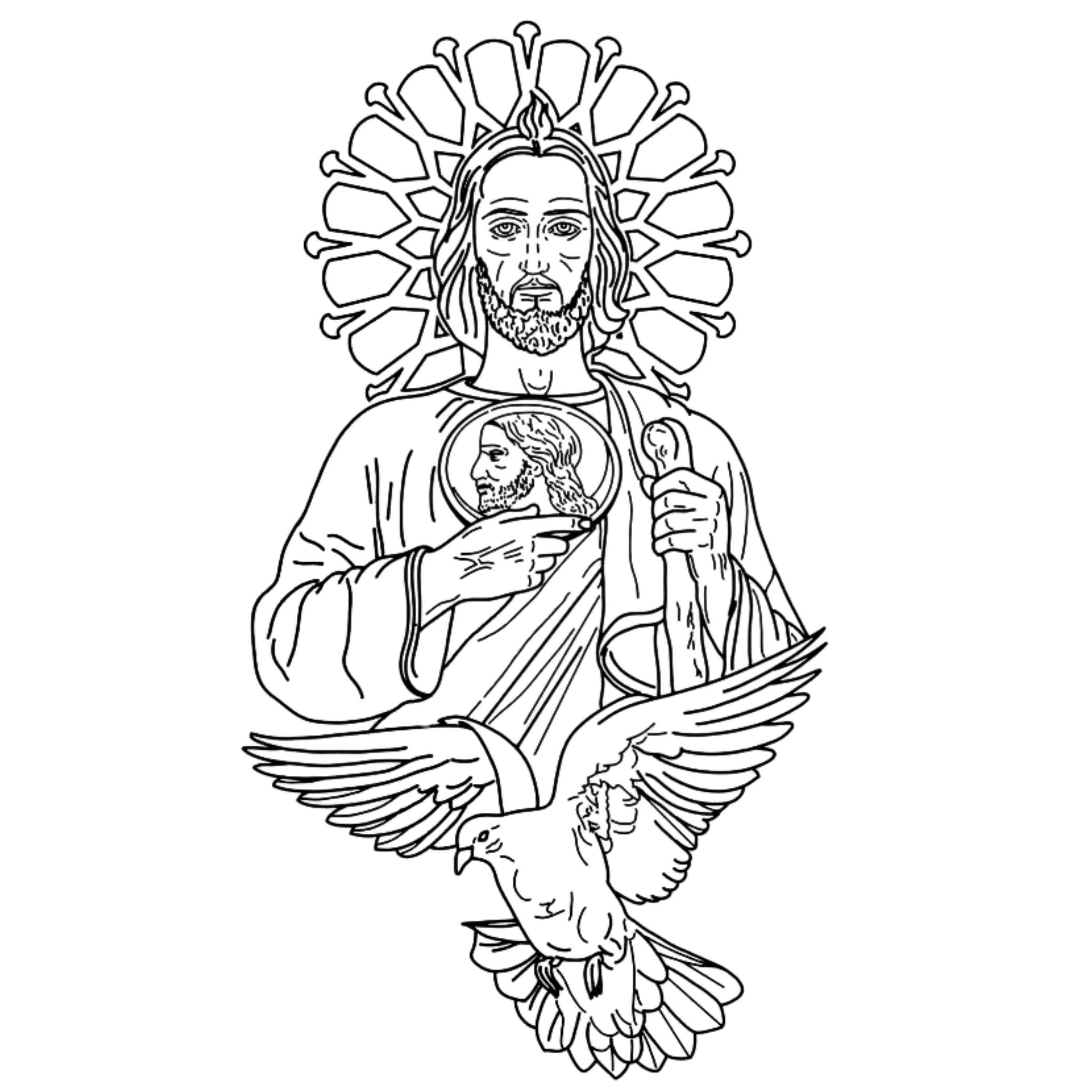 Saint Judas Laser Cut File, San Judas Cutting File, San Judas Digital ...