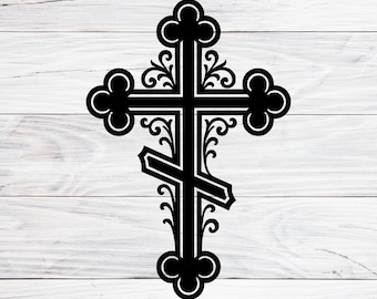 Holy Trinity Cross Svg, Png, Eps, Dxf, Byzantijns-orthodox-christelijk symbool, digitale download