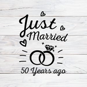 50th Anniversary SVG: Golden Years Celebration (Digital Download, PNG, JPG