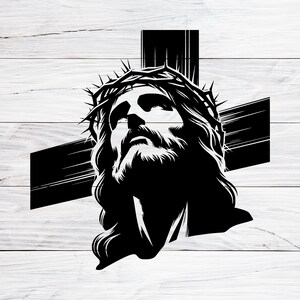 Jesus Christ Crucifixion SVG PNG JPG: Crown of Thorns (Digital Download)