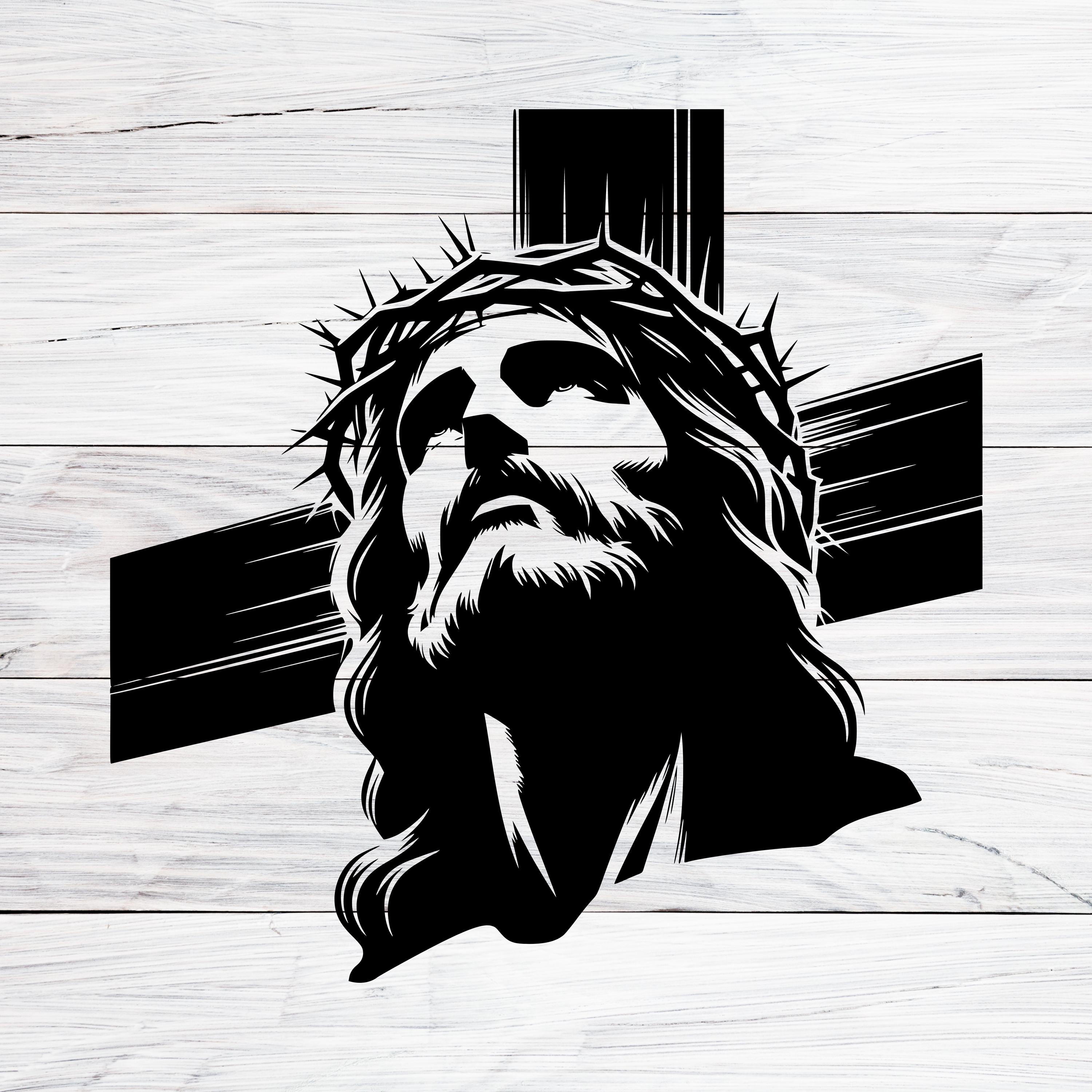 キリストの磔刑 モノクロリトグラフ イエス・キリストの磔刑 SVG PNG