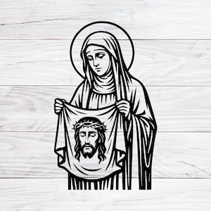 Veil of Veronica SVG: St. Veronica Cricut File (PNG, JPG)