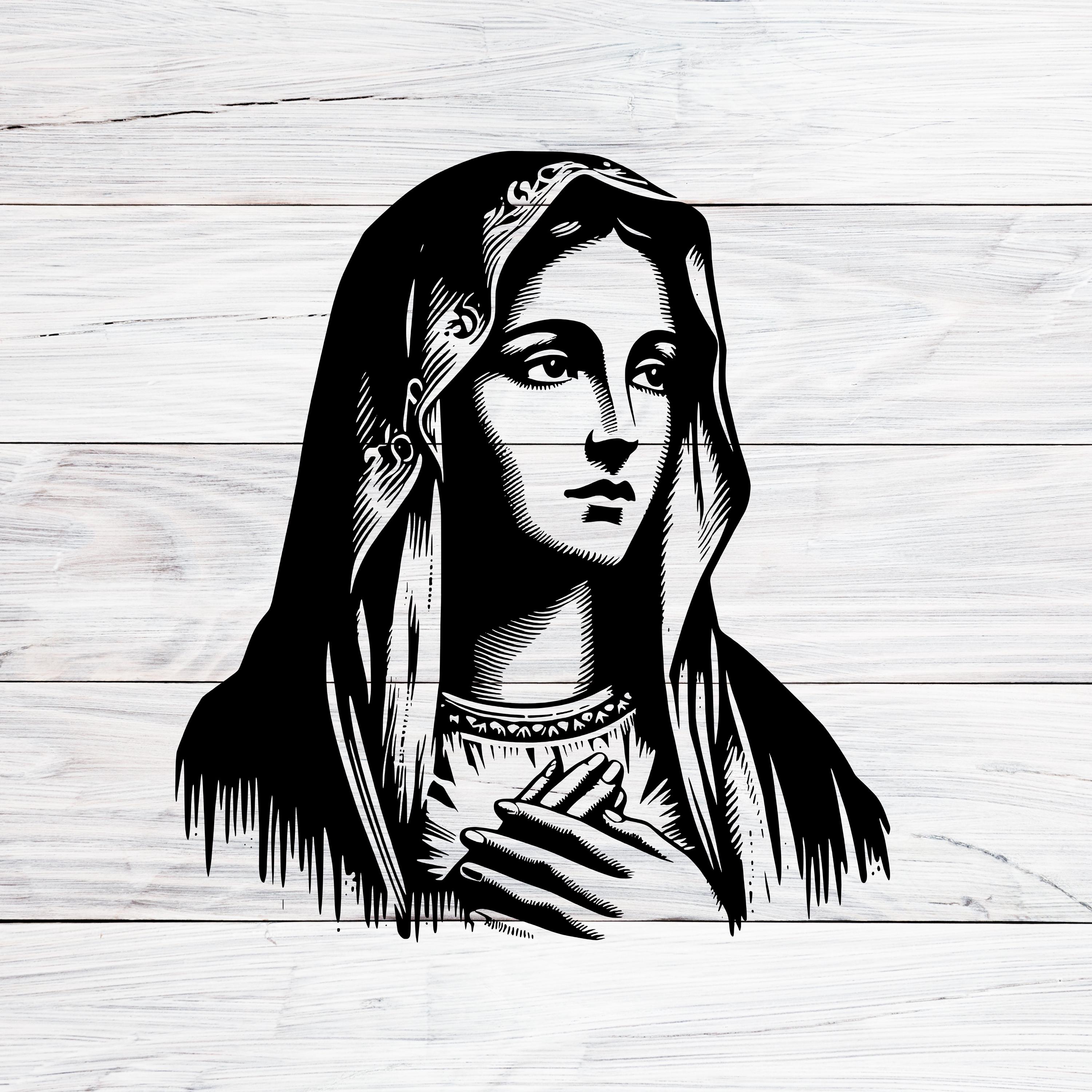 聖母マリアのタトゥー（SVG、PNG、JPG）、グアダルーペの聖母の