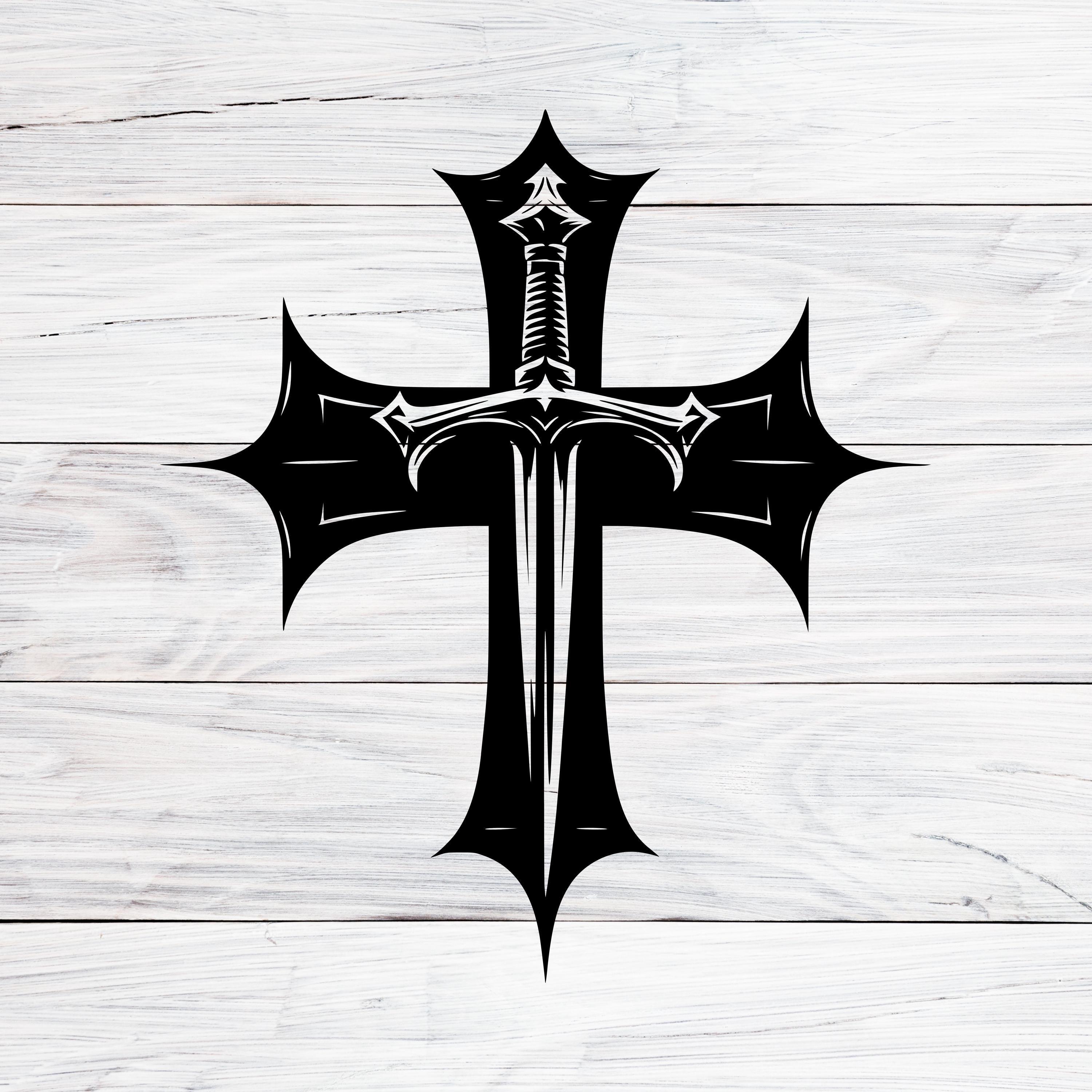 バットウィングデザインの十字架 バットウィングデザインの十字架 バットウィングデザインの十字架
