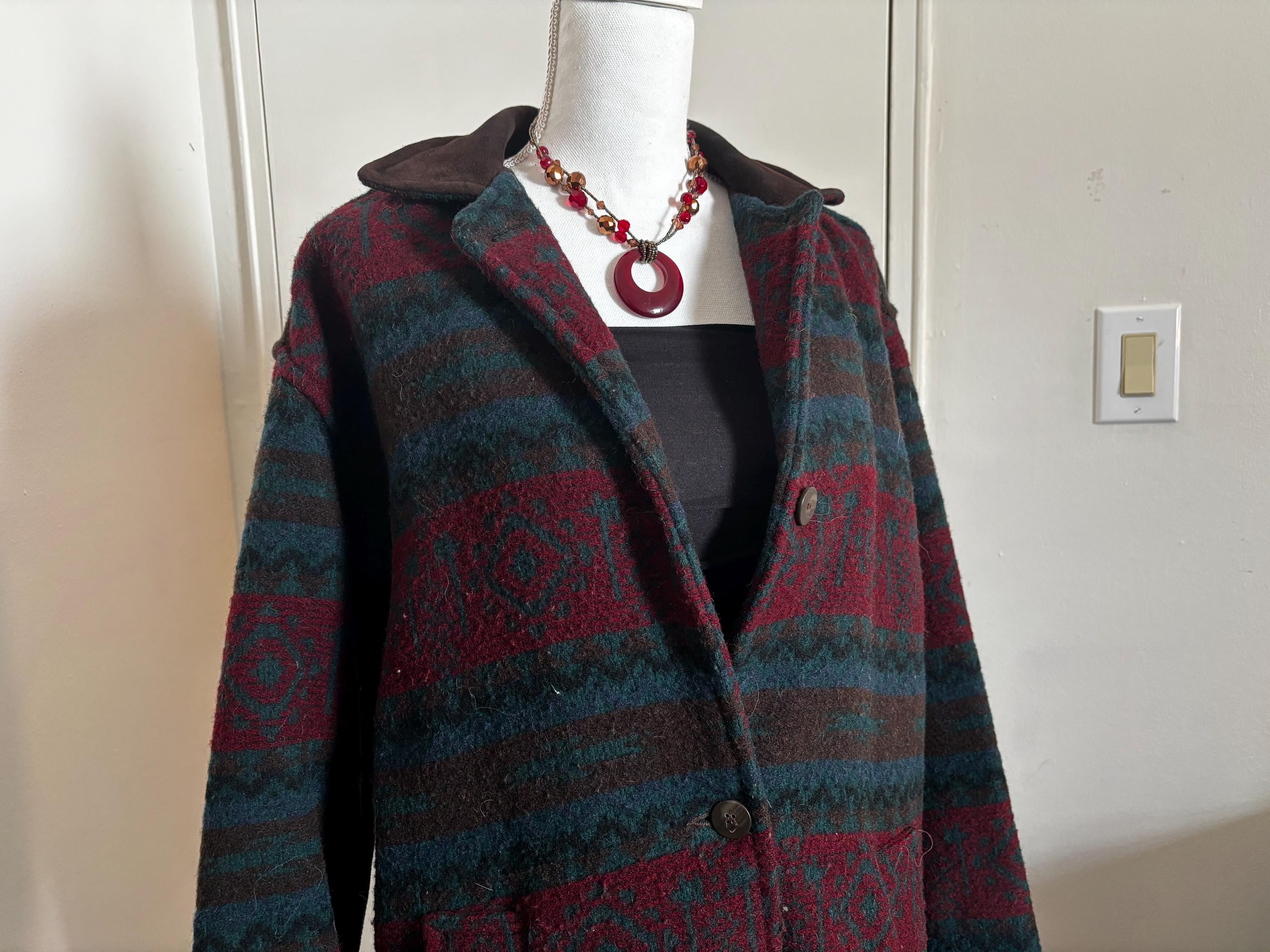 Woolrich Aztec Long Coat - Etsy