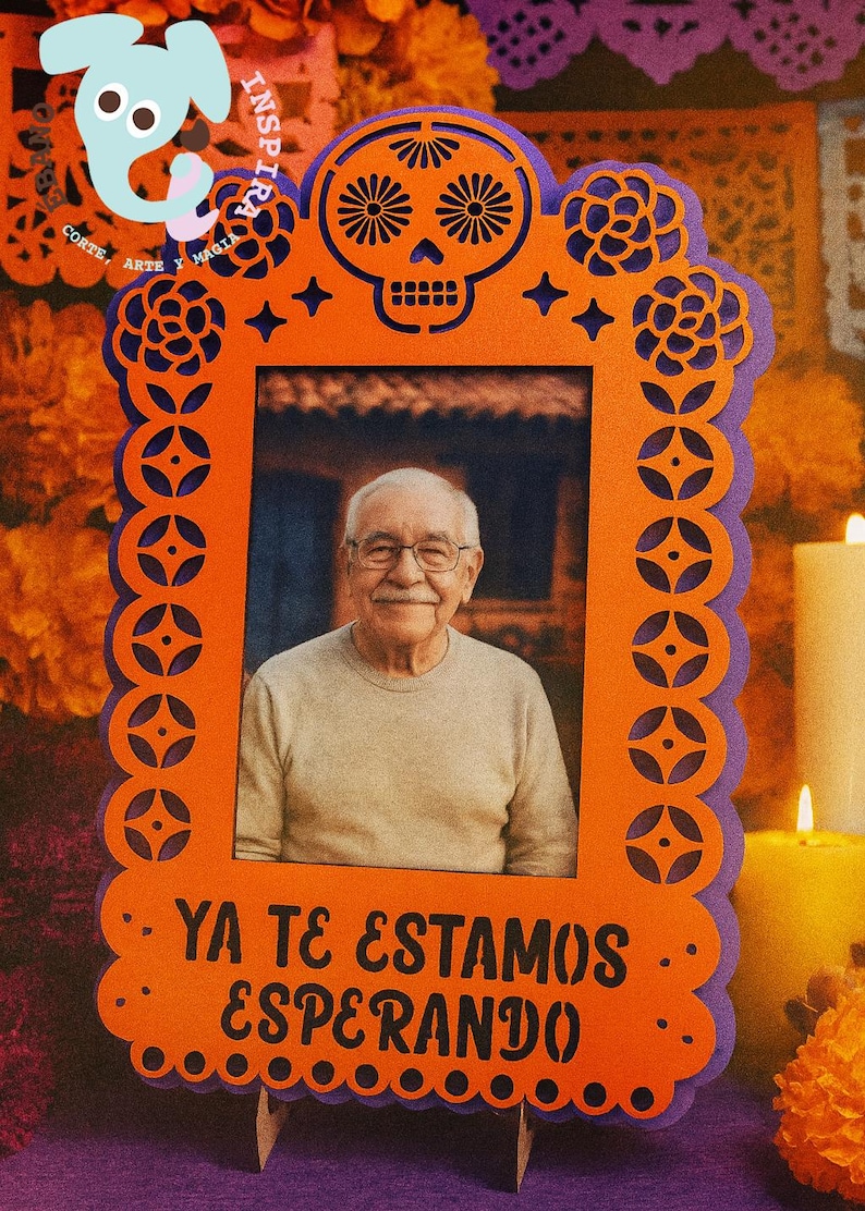 Day of the Dead Photo Frame | Laser-cut MDF Digital File | Offering ...