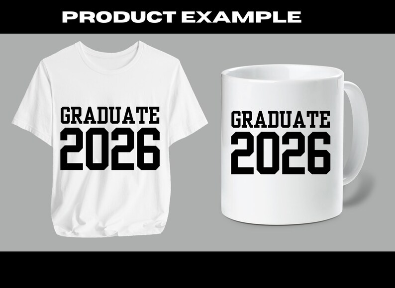 Graduate 2026 SVG, Varsity Font Vector, Graduation Class Clipart ...