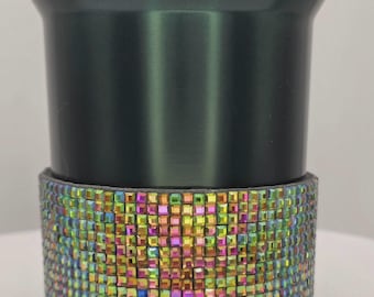 Gobelet avec strass – Étui protecteur scintillant pour Stanley 40 oz |  Gala cramoisi ou prisme mosaïque |  Accessoire glamour